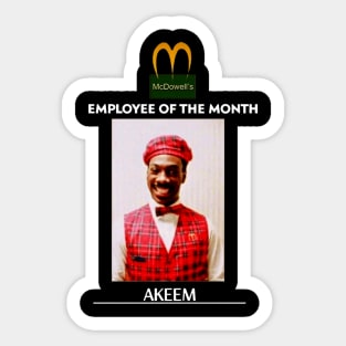 Employee of the Month Prince Akeem Sticker